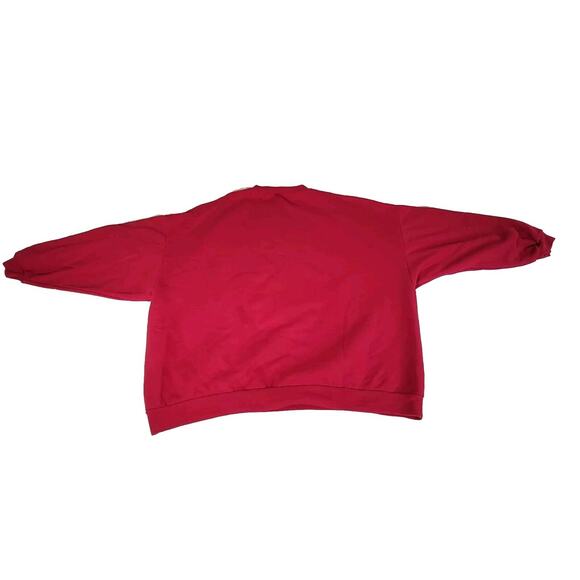 Vintage Jerzees Sweatshirt Womens Size 22F Purple Bear Garden Grunge Y2k Retro - Picture 2 of 16